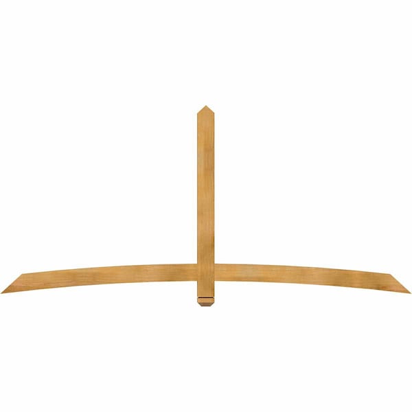 Ekena Millwork Bellingham Rough Sawn Timber Gable Bracket, Western Red Cedar, 96"W x 44"H x 2"D x 4"F, 11/12 Pitch GBW096X44X0204BEL00RWR - main